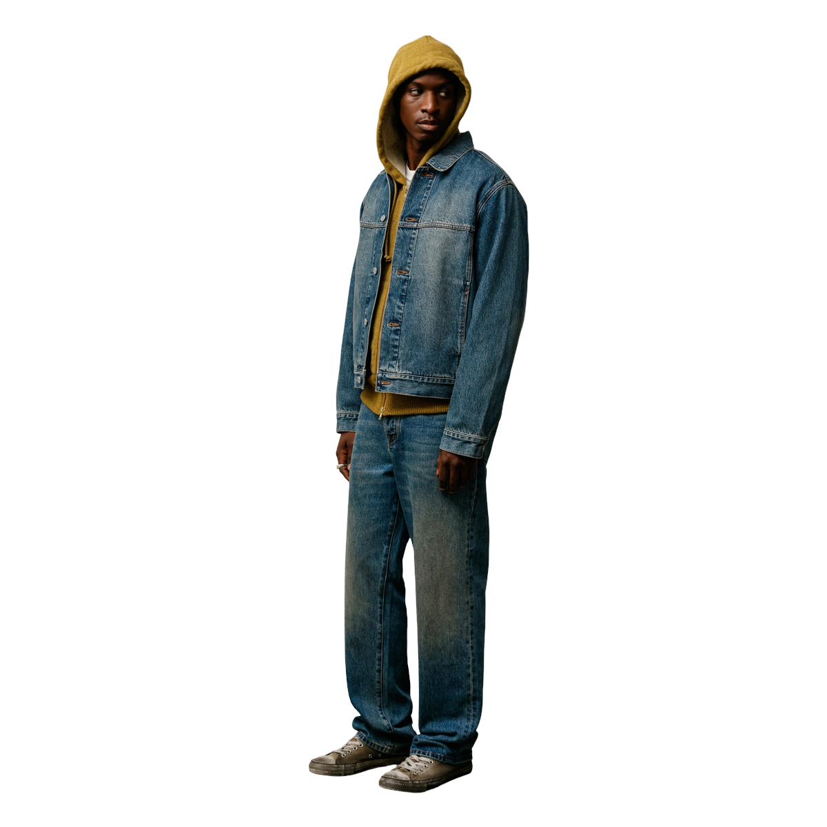 Miniatyrbild av Stussy Trucker Jacket Denim 2