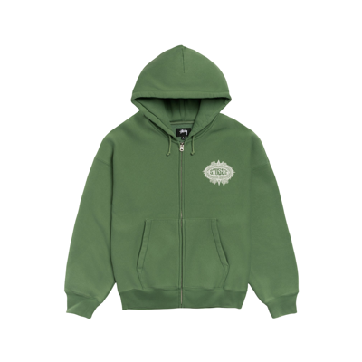 Stussy Mantra Zip Hoodie Green