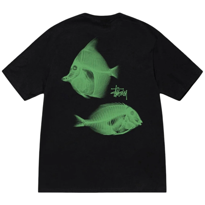 Stussy X-Ray Fishin Tee Black