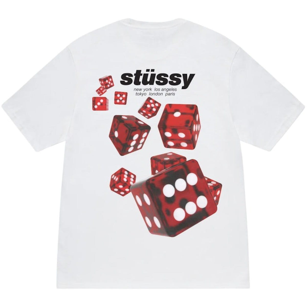 Stussy Rollers Tee White