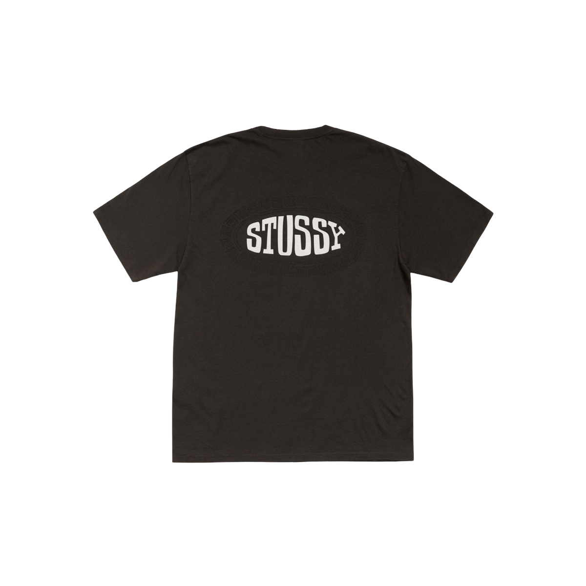 Miniatyrbild av Stussy Tile Oval Tee Pigment Dyed Faded Black 2