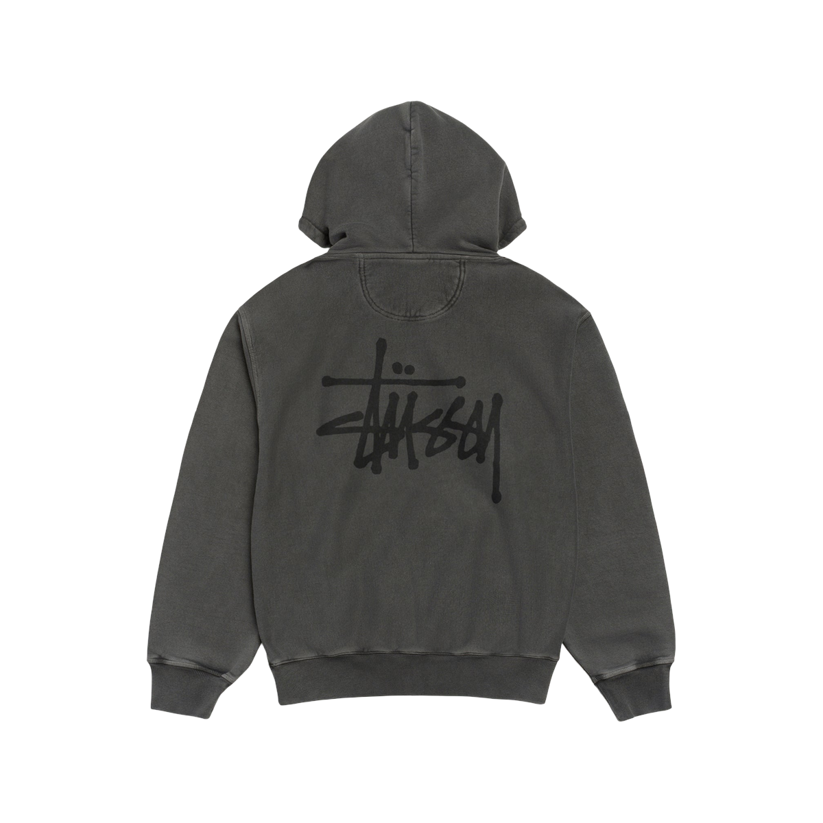 Miniatyrbild av Stussy Basic Hoodie Pigment Dyed Black 2