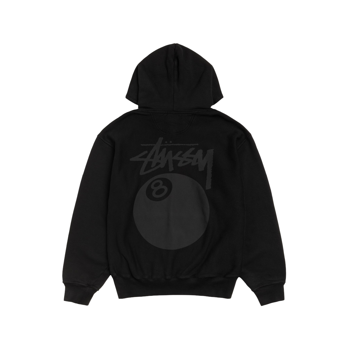 Stussy 8 Ball Hoodie Pigmeny Dyed Black