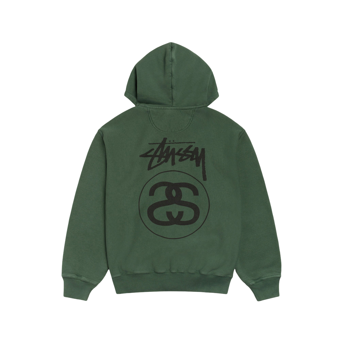 Miniatyrbild av Stussy Stock Link Hoodie Pigmeny Dyed Pine 2