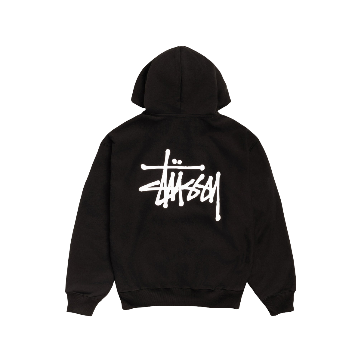 Miniatyrbild av Stussy Basic Stussy Zip Hoodie Black 2