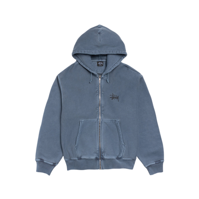 Stussy Modern Age Pigment Dyed Zip Hoodie Navy
