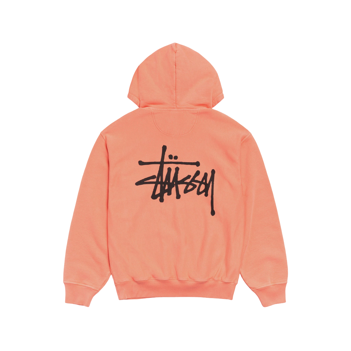 Miniatyrbild av Stussy Basic Zip Hoodie Pigment Dyed Sherbert 2