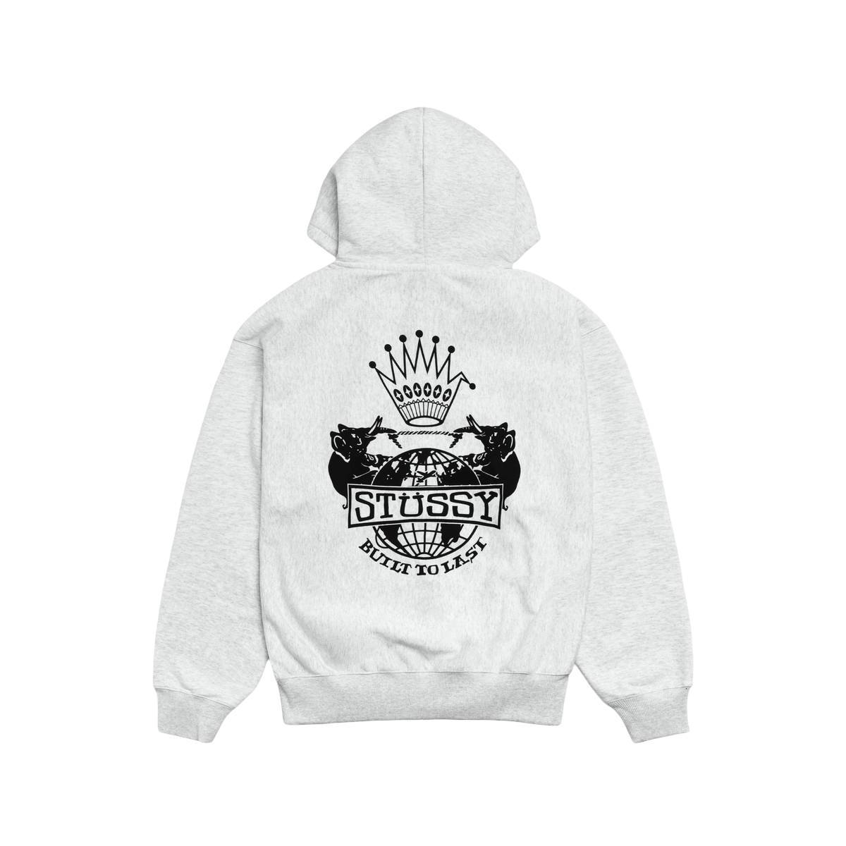 Miniatyrbild av Stussy Built To Last Zip Hoodie Ash Heather 2