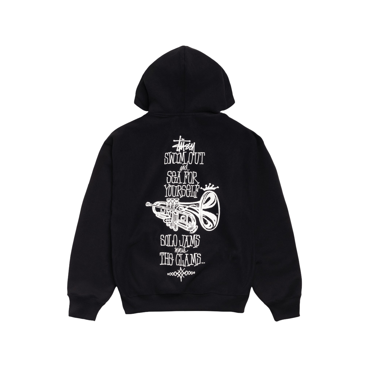 Miniatyrbild av Stussy Swim Out Zip Hoodie Black 2