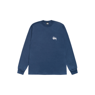 Stussy Basic LS Tee Navy
