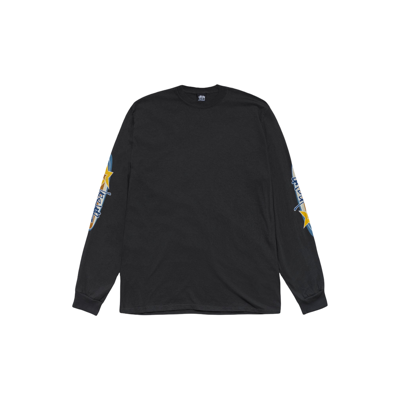 Stussy Two Star LS Tee Pigment Dyed Black