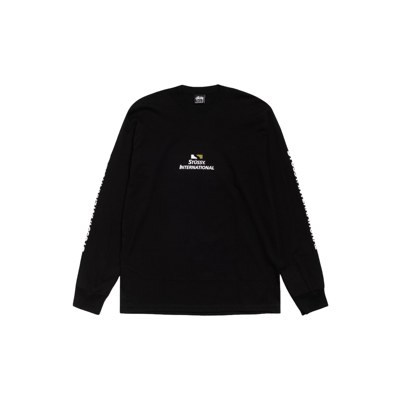 Stussy International L/S Tee Black