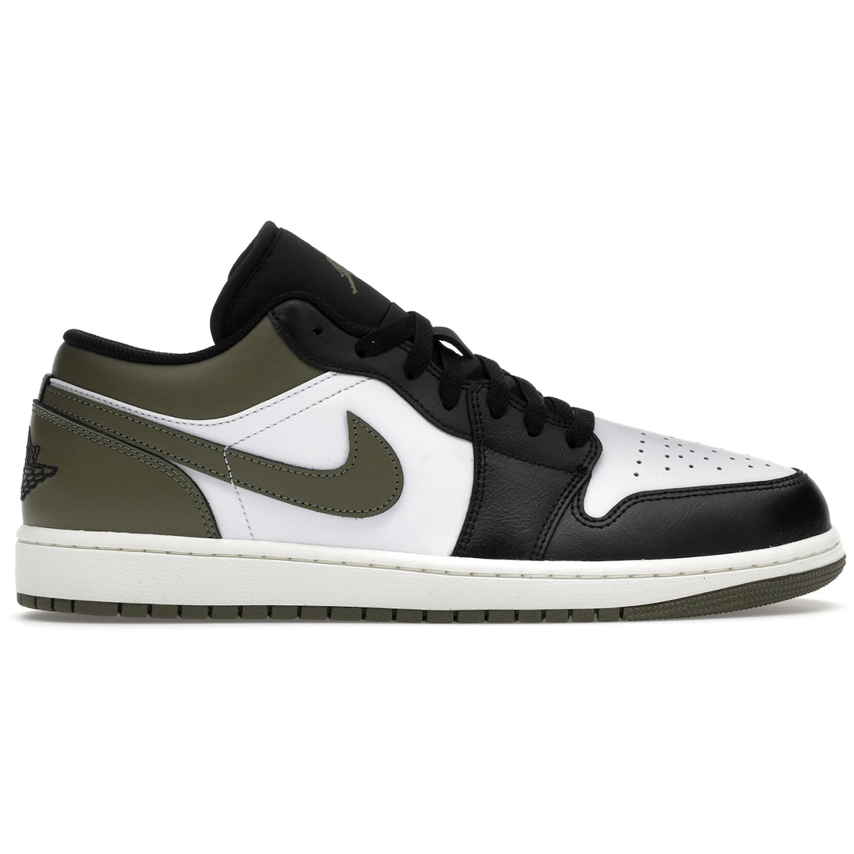 Air Jordan 1 Low Black Toe Medium Olive
