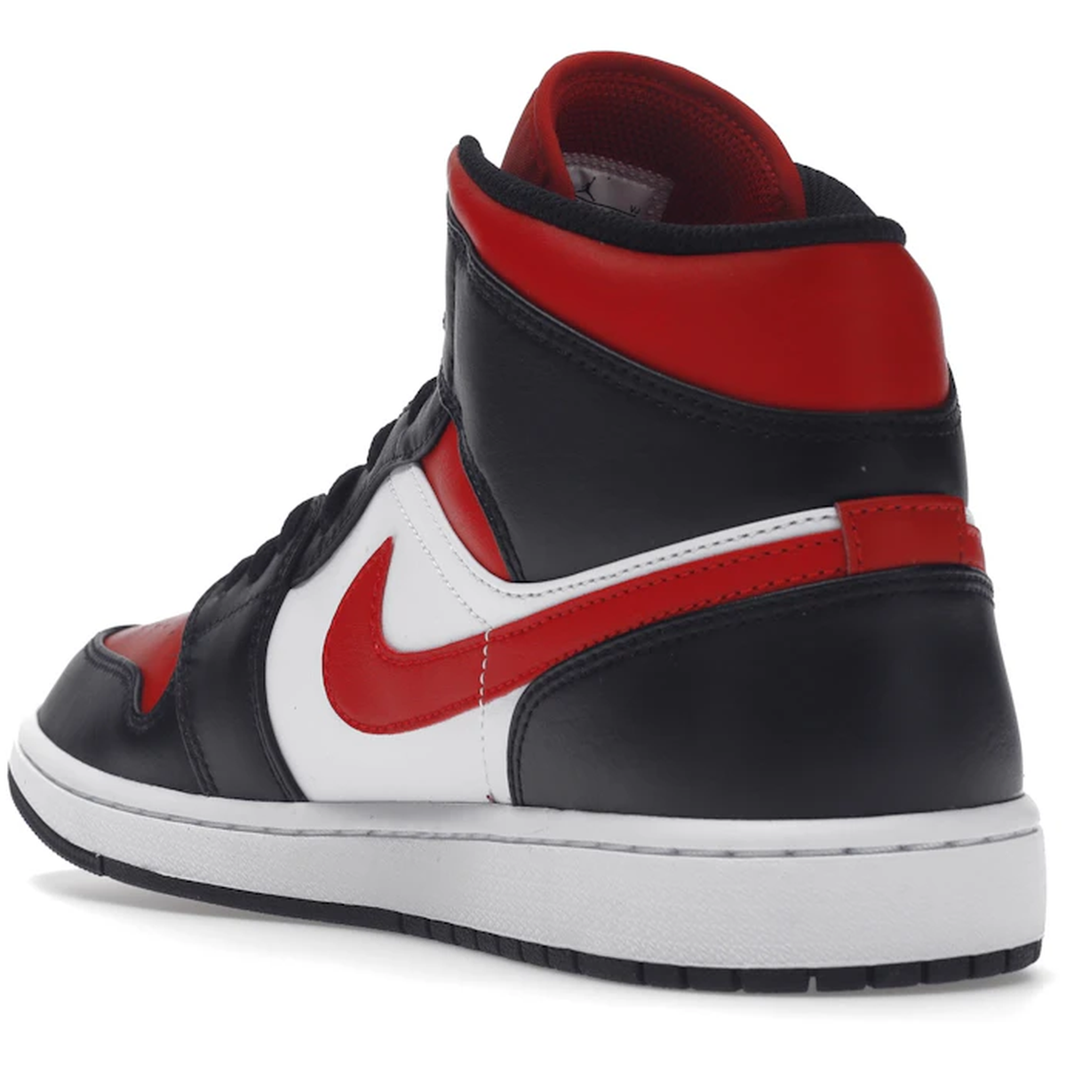 Miniatyrbild av Air Jordan 1 Mid White Black Red (2022) 4