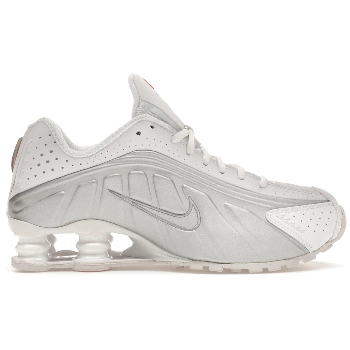 Nike Shox R4 White Metallic Silver