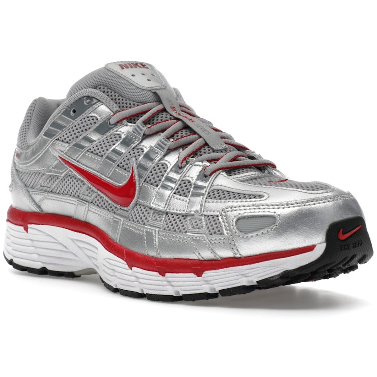 Miniatyrbild av Nike P-6000 Metallic Silver Gym Red 2