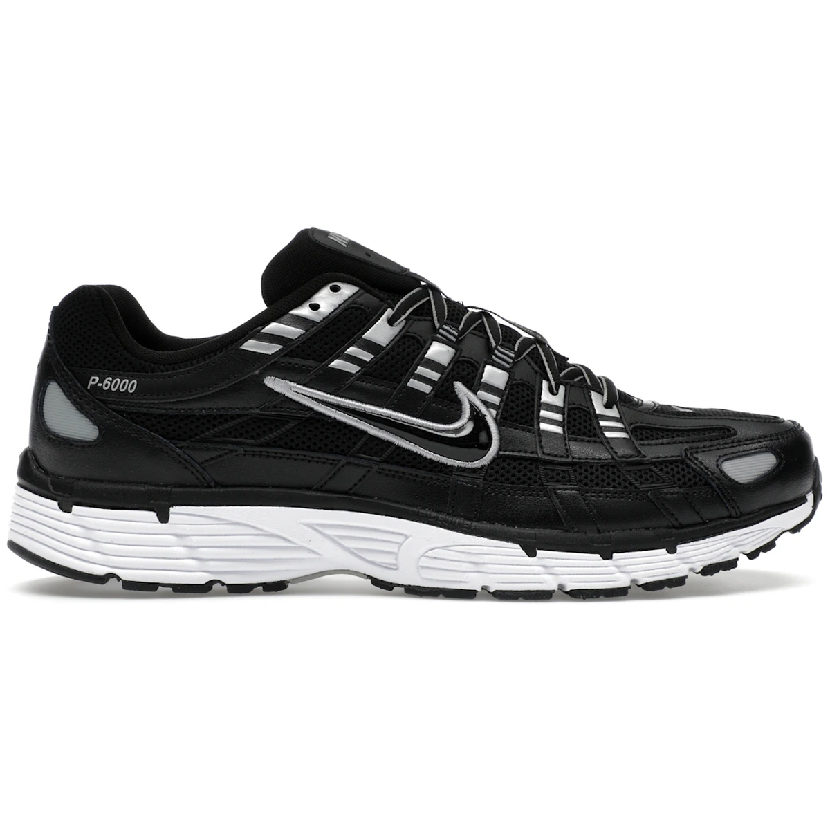 Nike P-6000 Black White Metallic Silver