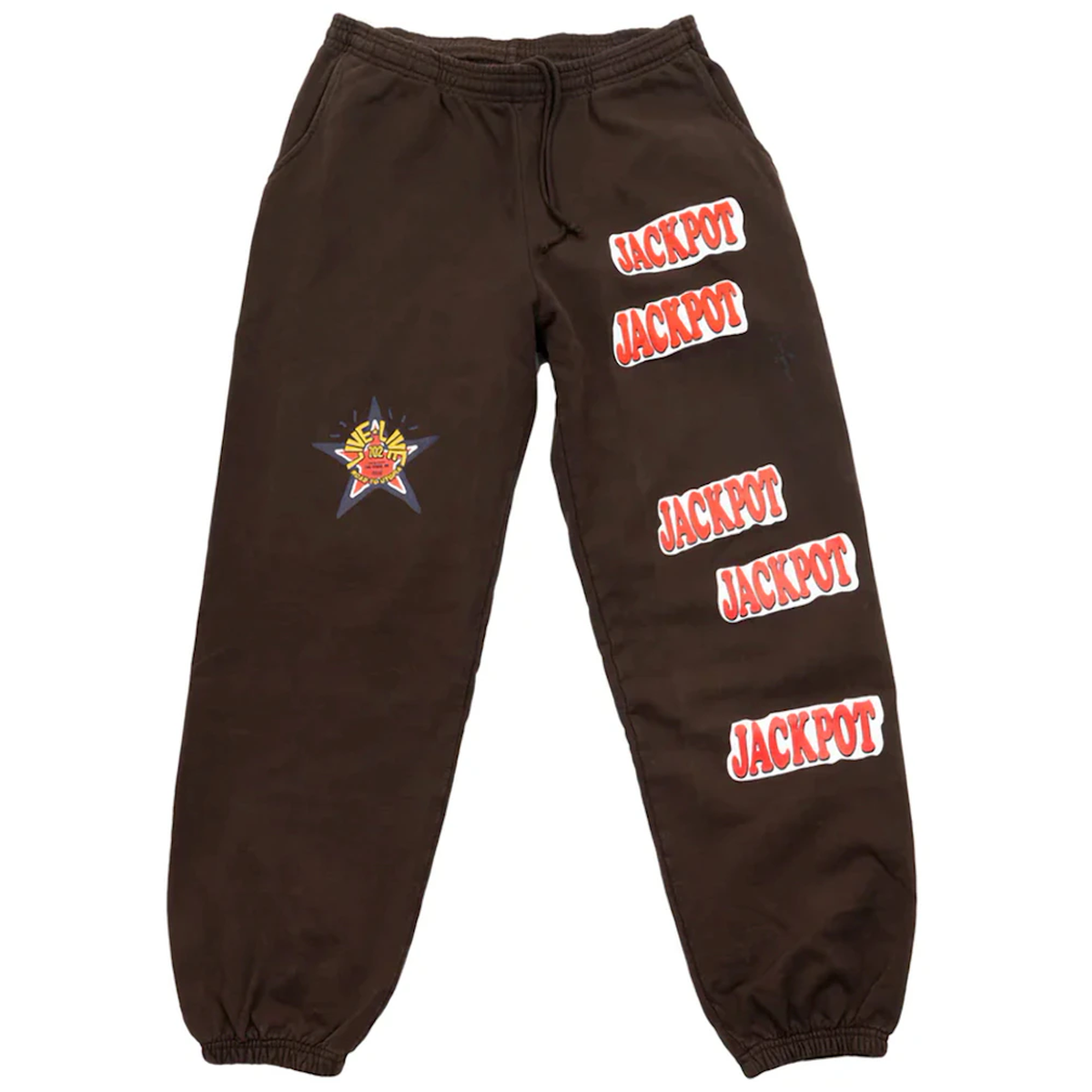 Travis Scott Road to Utopia Las Vegas Jackpot Sweatpants Brown
