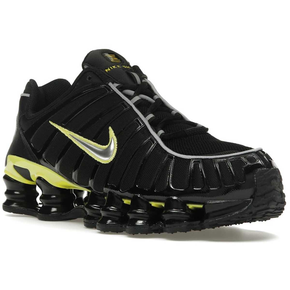 Miniatyrbild av Nike Shox TL Black Dynamic Yellow Metallic Silver 2