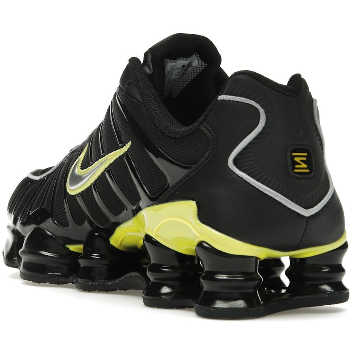 Miniatyrbild av Nike Shox TL Black Dynamic Yellow Metallic Silver 4