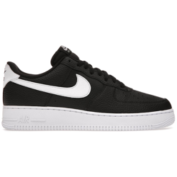 Nike Air Force 1 Low 07 Black White Pebbled Leather