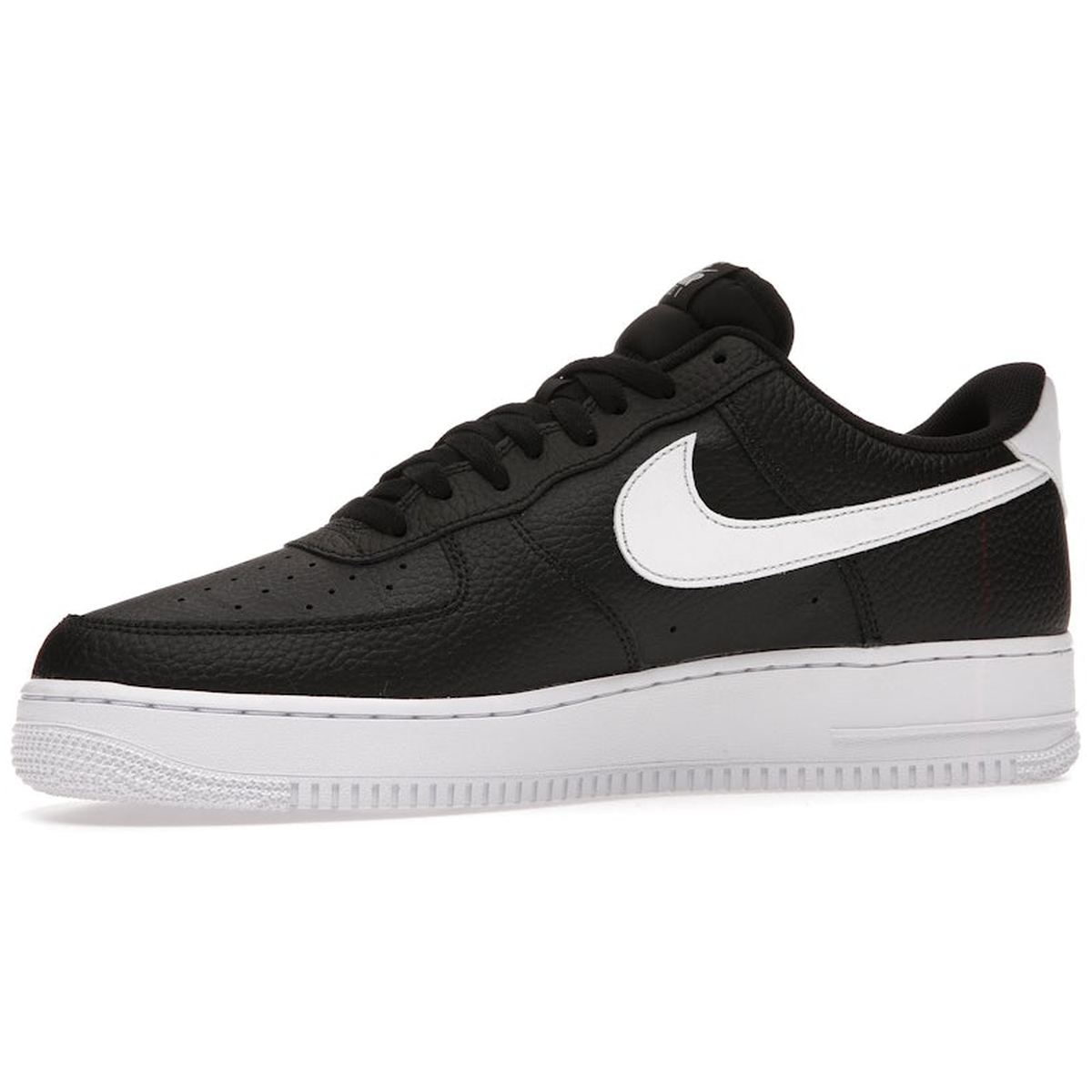 Miniatyrbild av Nike Air Force 1 Low 07 Black White Pebbled Leather 3