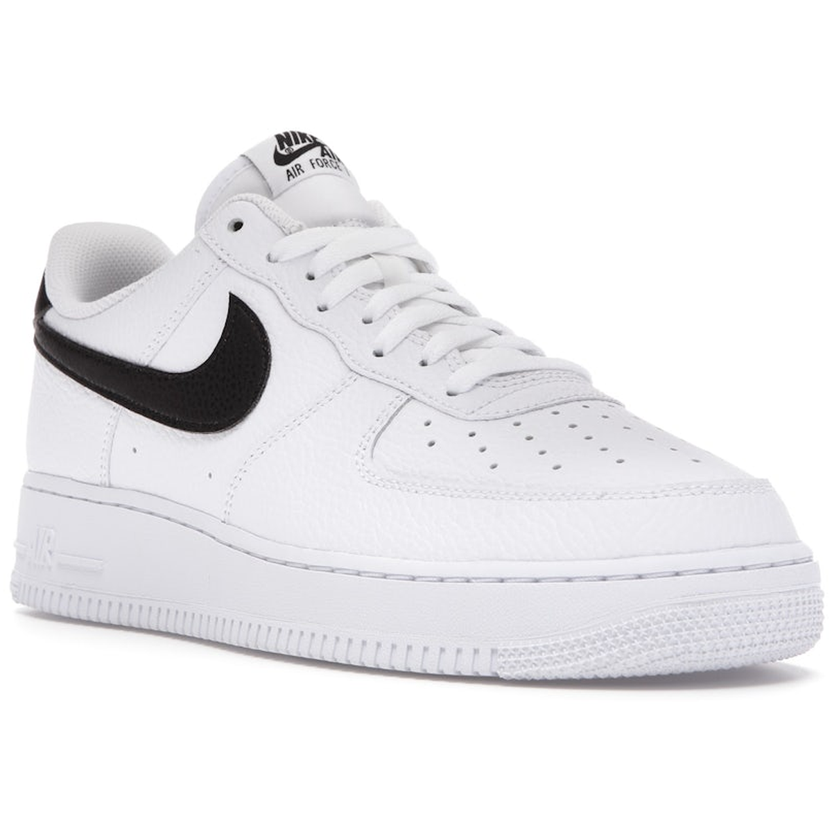 Miniatyrbild av Nike Air Force 1 Low '07 White Black Pebbled Leather 2