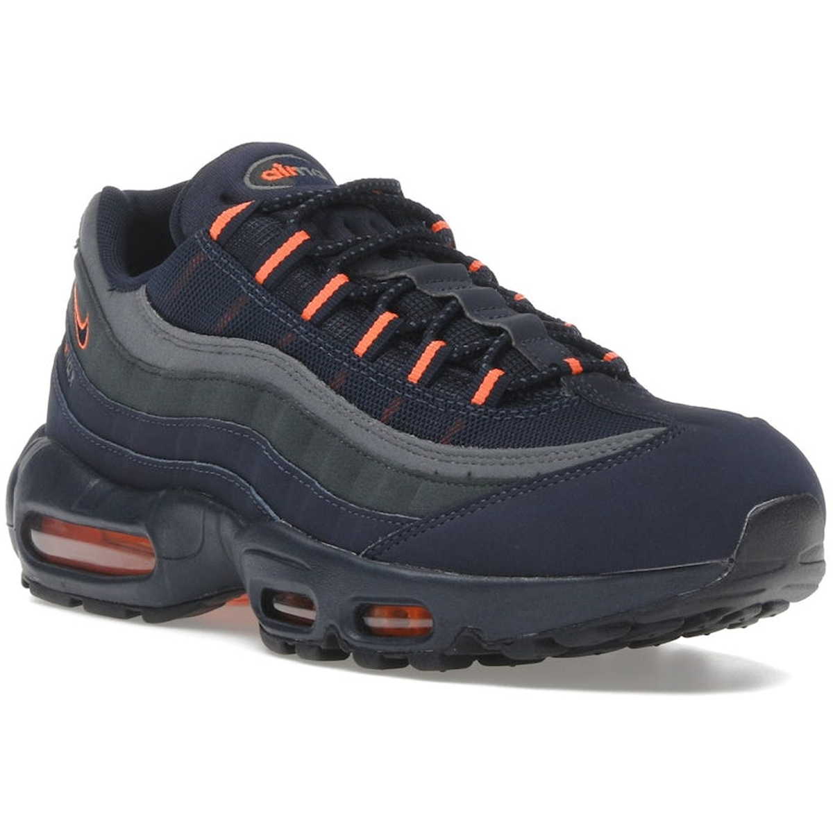 Miniatyrbild av Nike Air Max 95 Logo Navy Orange 2