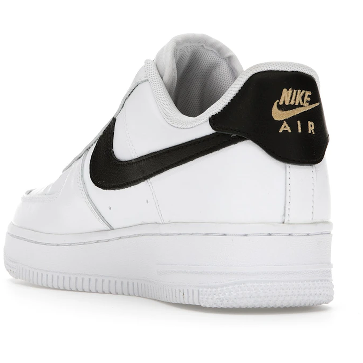 Miniatyrbild av Nike Air Force 1 Low Essential White Black Gold Mini Swoosh 4