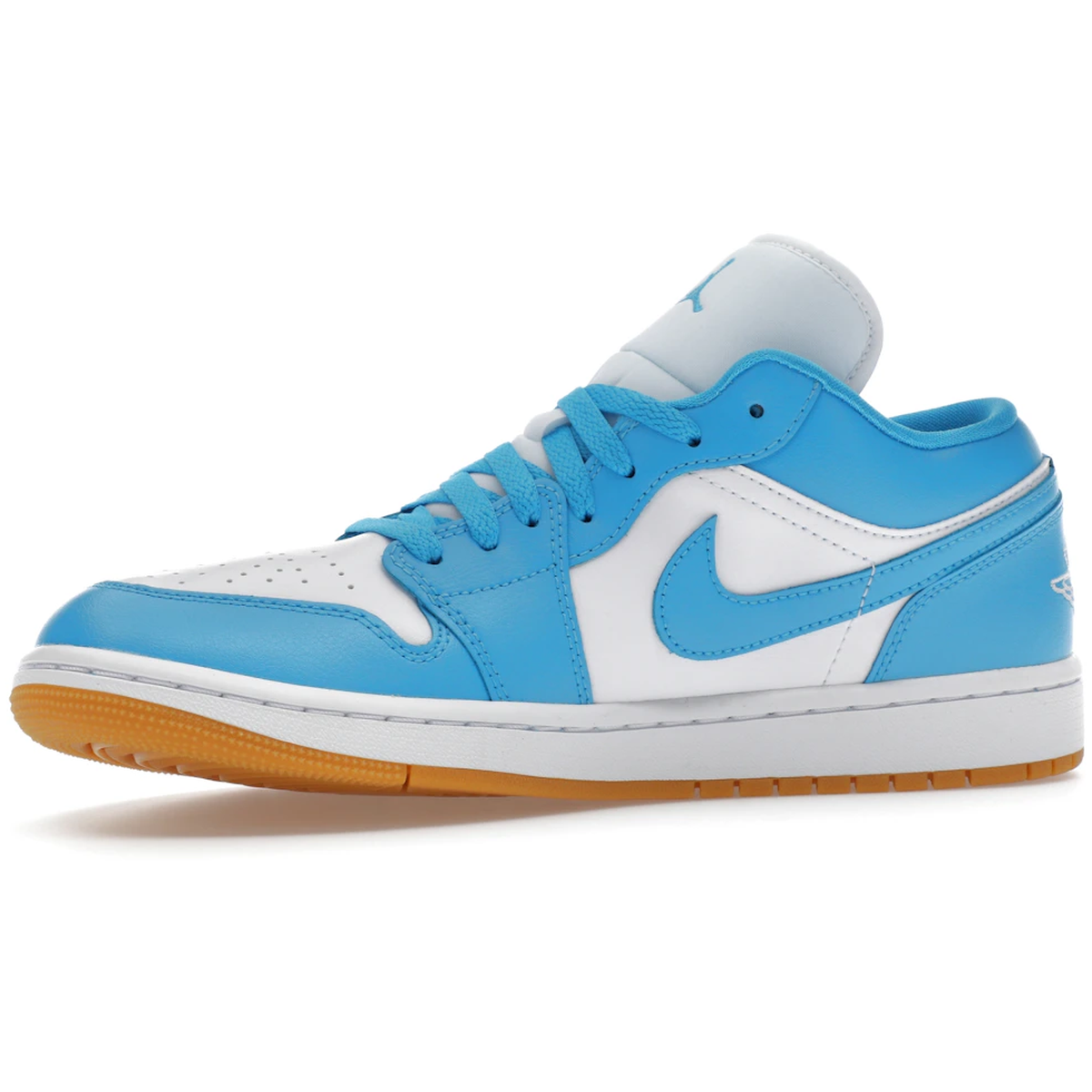 Miniatyrbild av Air Jordan 1 Low White Gum Light Brown Dark Powder Blue 3
