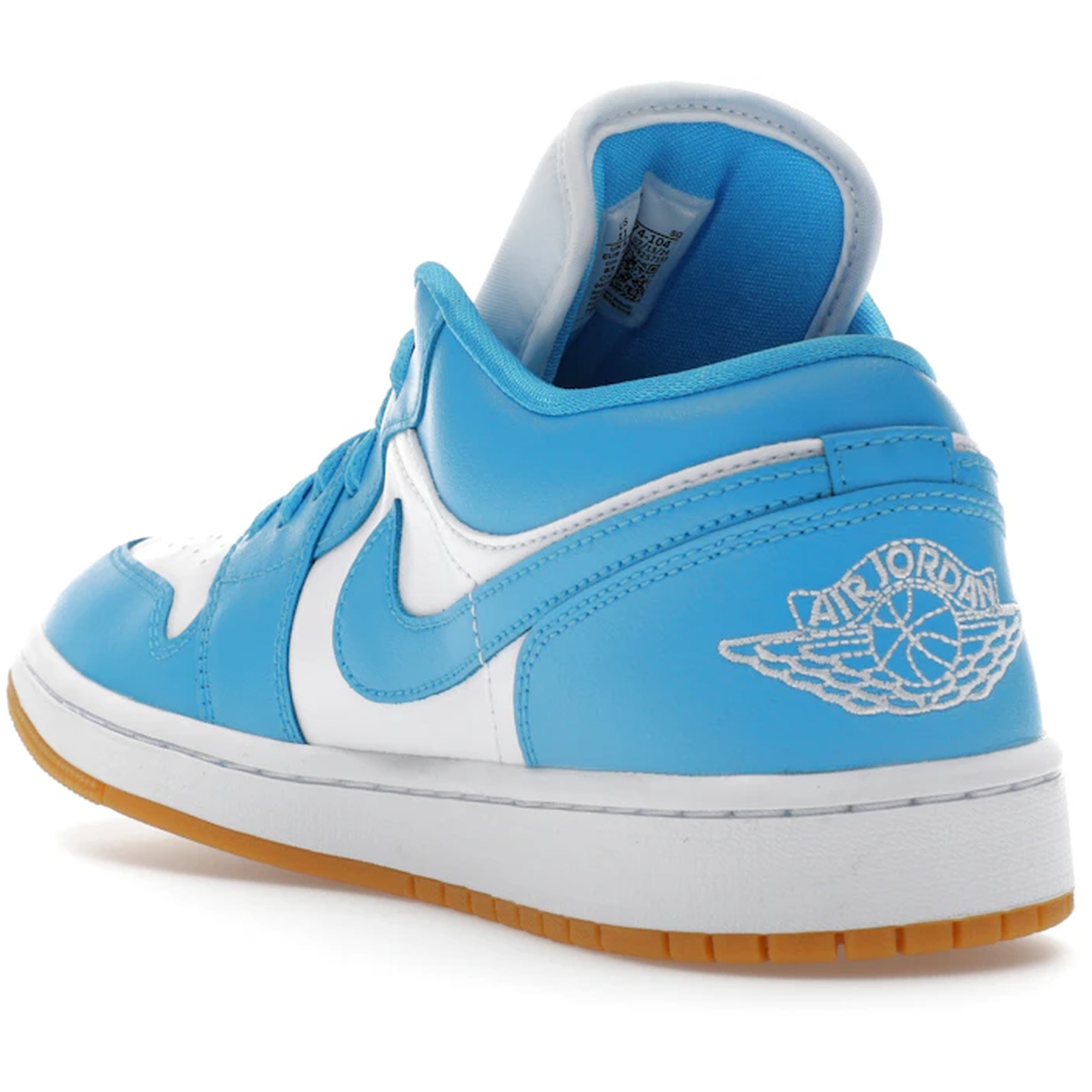 Miniatyrbild av Air Jordan 1 Low White Gum Light Brown Dark Powder Blue 4