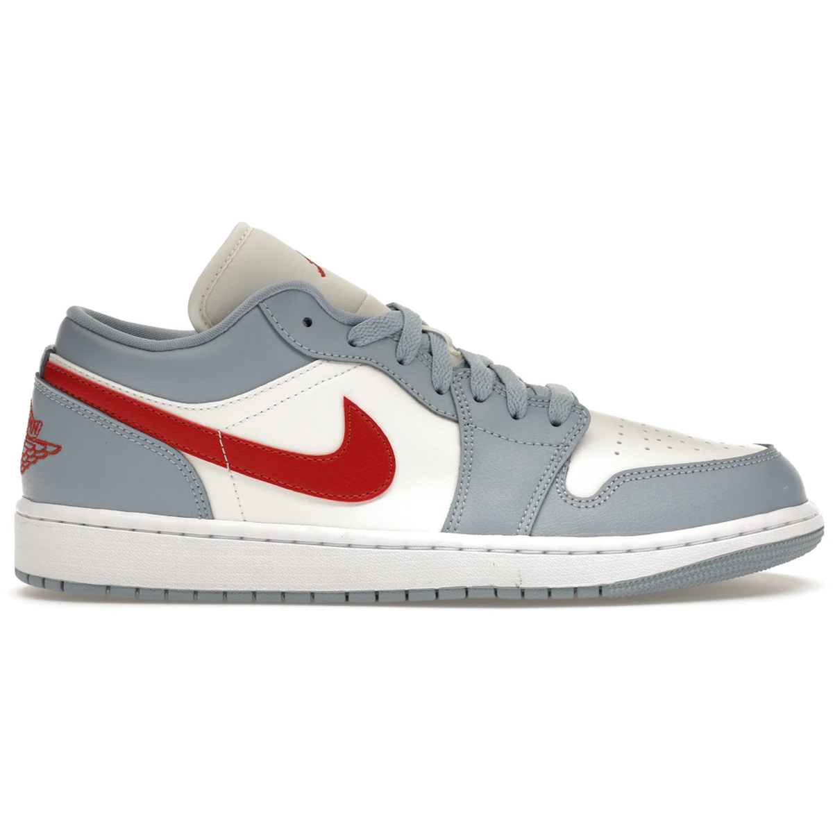 Air Jordan 1 Low Blue Whisper Dune Red 