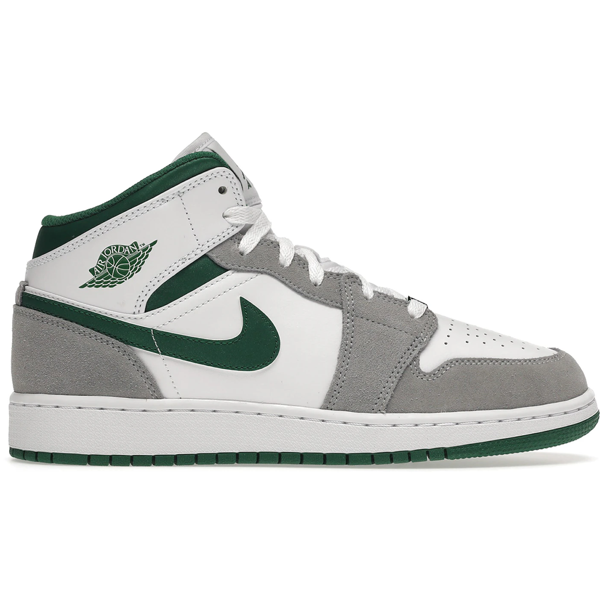 Air Jordan 1 Mid SE White Pine Green Smoke Grey 