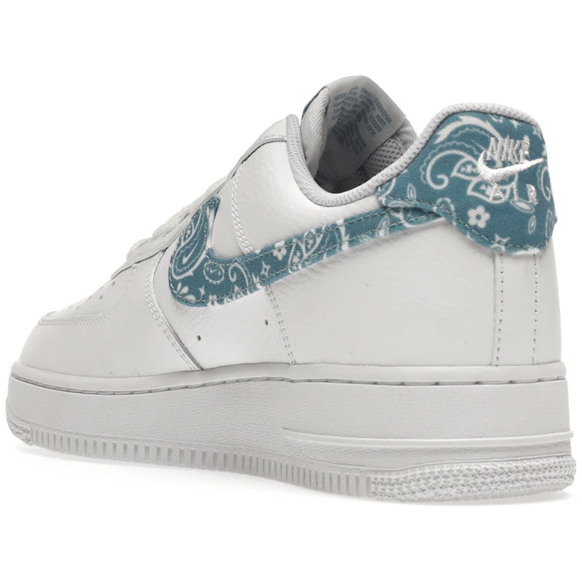 Miniatyrbild av Nike Air Force 1 White Worn Blue Paisley 4