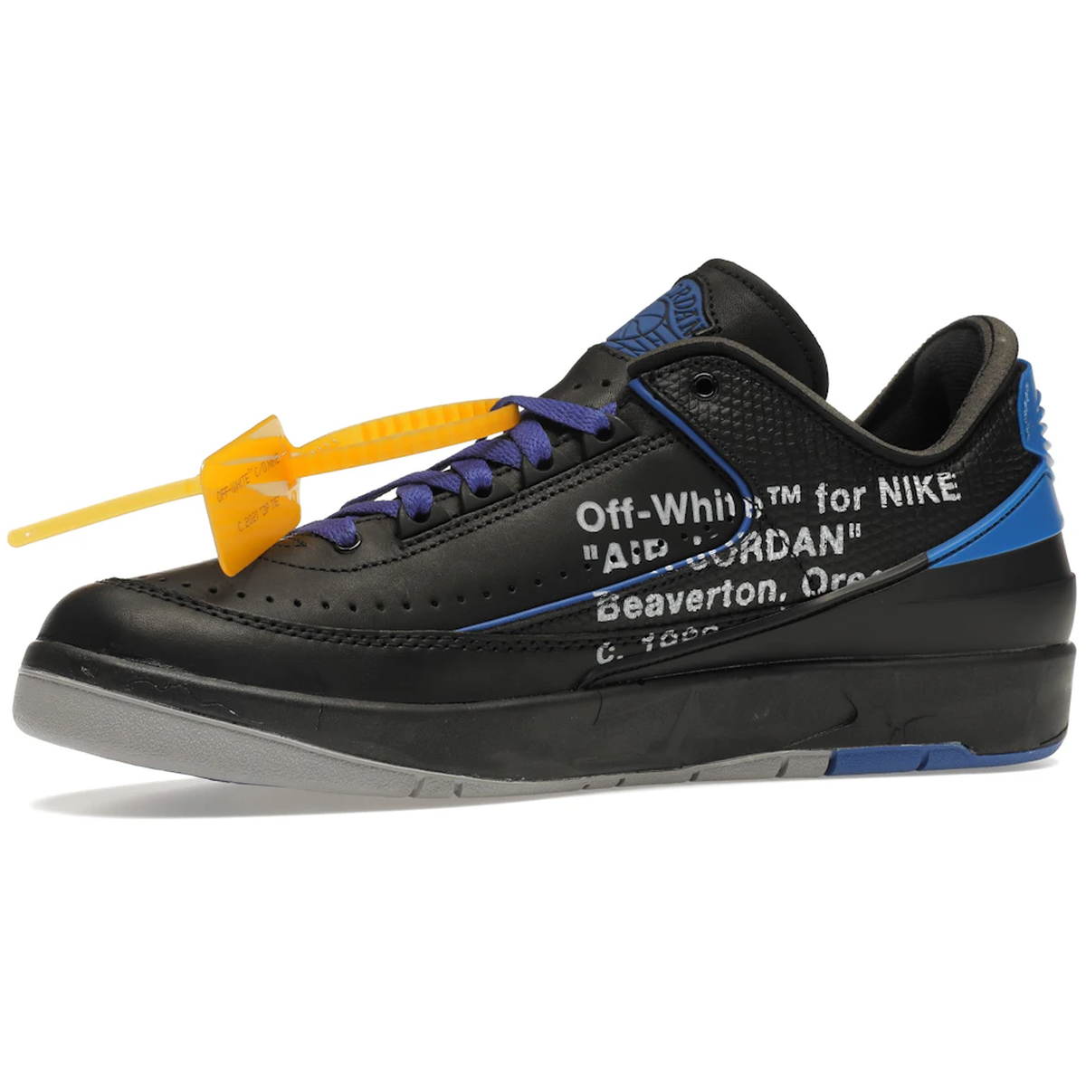 Miniatyrbild av Jordan 2 Retro Low SP Off-White Black Blue 3