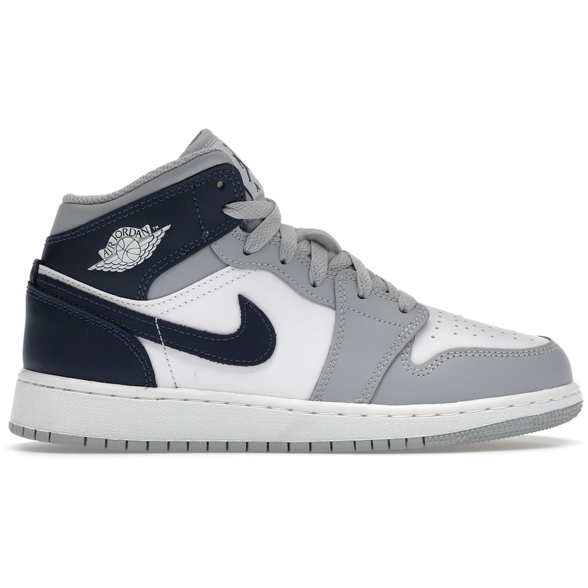 Air Jordan 1 Mid Wolf Grey Midnight Navy 