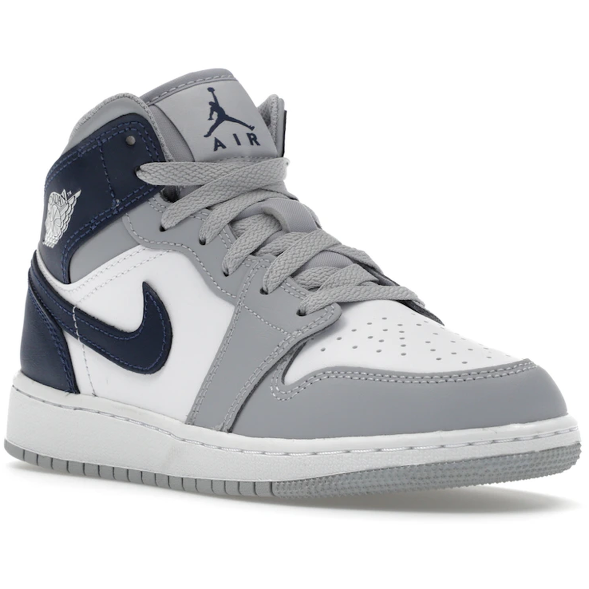 Miniatyrbild av Air Jordan 1 Mid Wolf Grey Midnight Navy  2