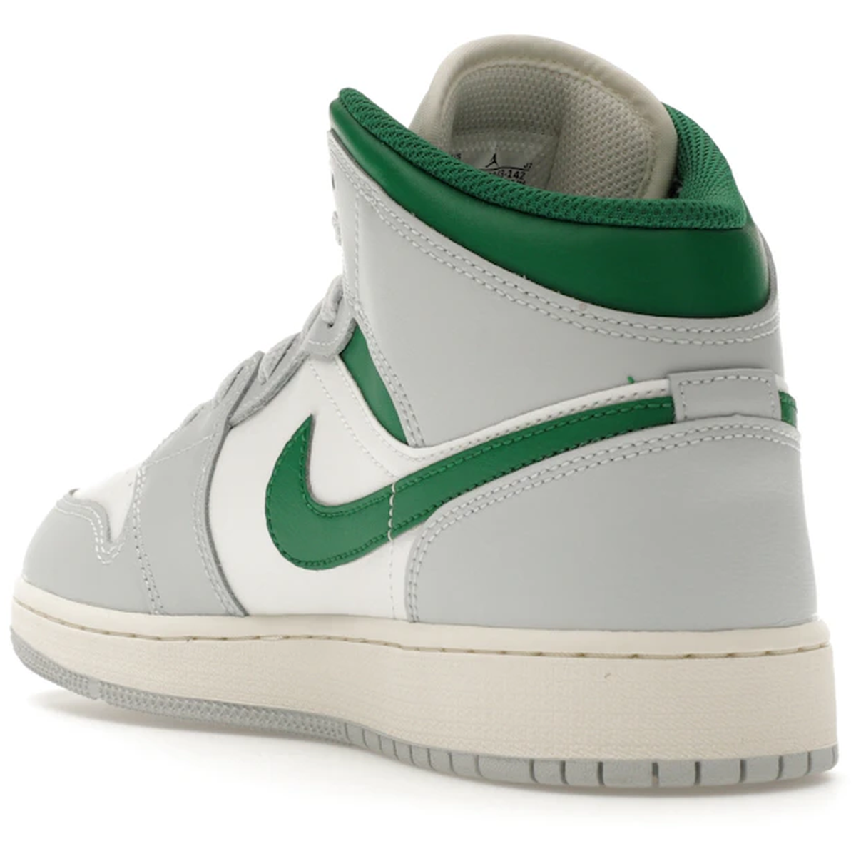 Miniatyrbild av Air Jordan 1 Mid White Pure Platinum Pine Green 4