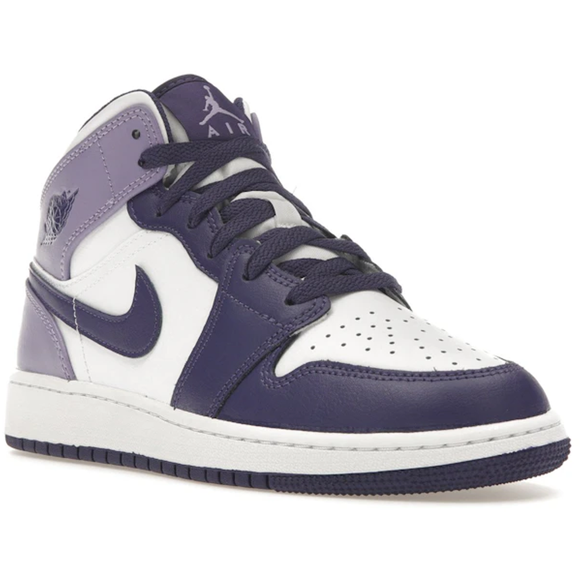 Miniatyrbild av Air Jordan 1 Mid White Sky J Purple  2