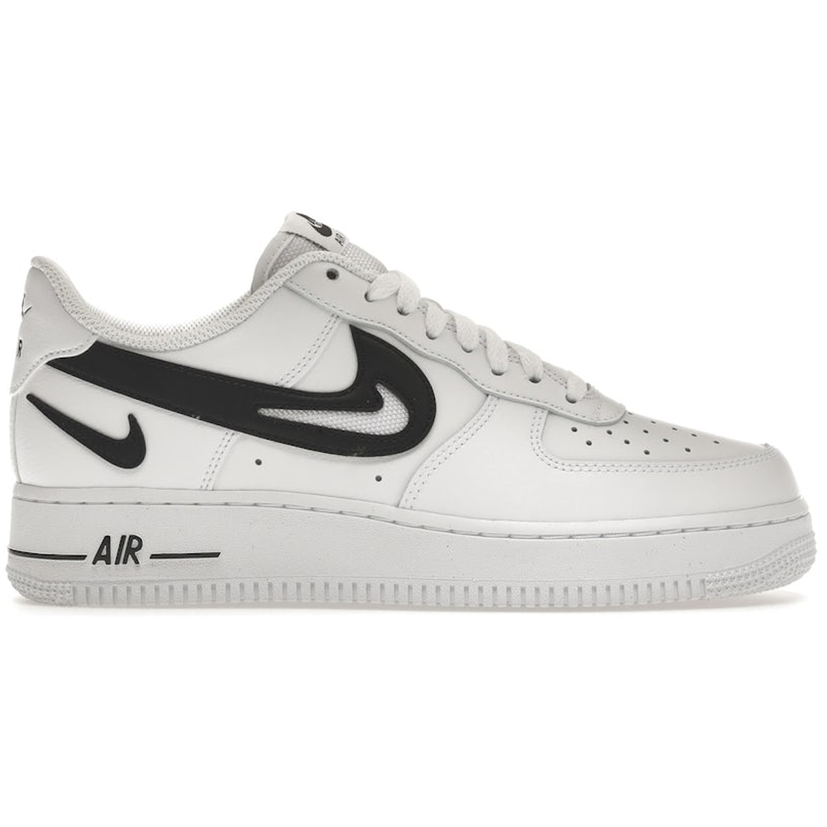 Nike Air Force 1 Low 07 FM Cut Out Swoosh White Black