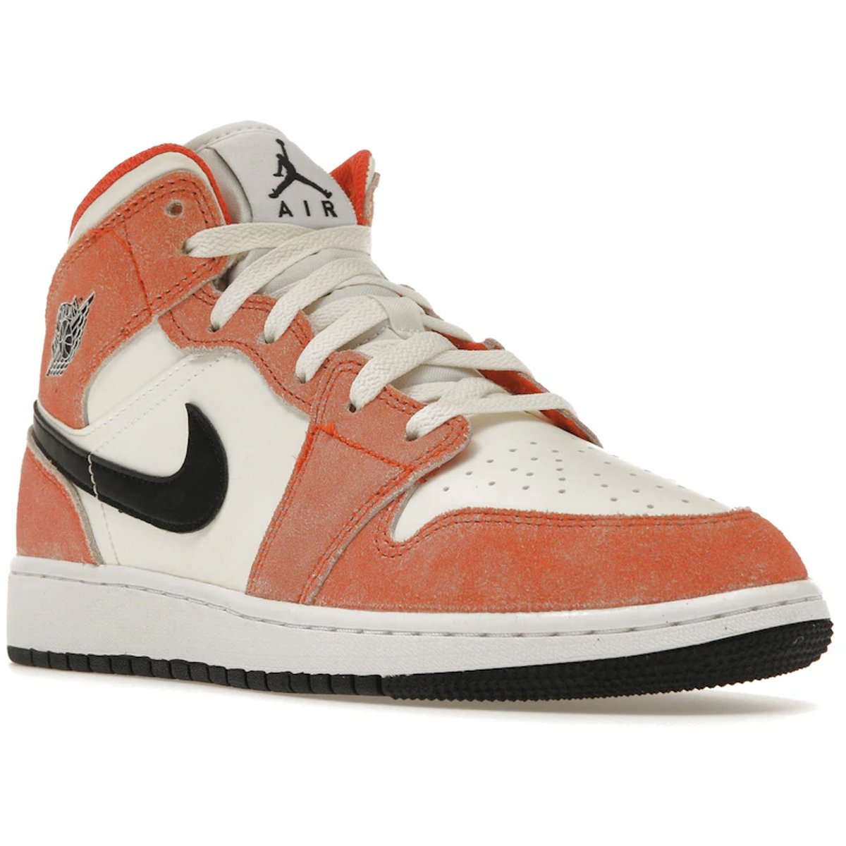 Miniatyrbild av Air Jordan 1 Mid SE Orange Suede 2