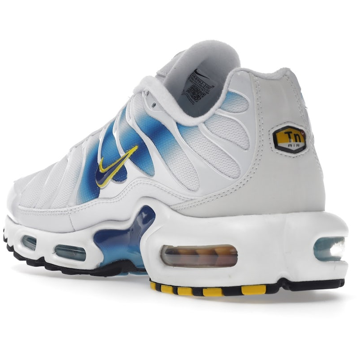 Miniatyrbild av Nike Air Max Plus Spray Paint Swoosh White Blue 4