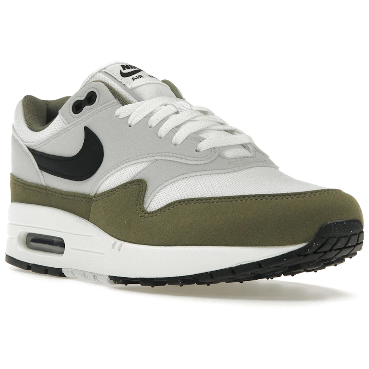 Miniatyrbild av Nike Air Max 1 White Black Medium Olive 2