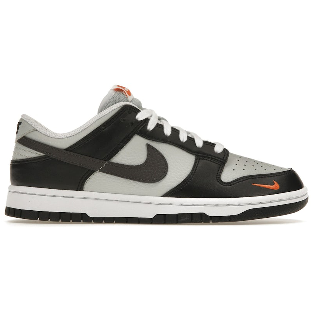 Nike Dunk Low Black Total Orange Mini Swoosh
