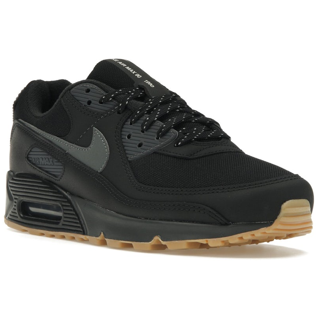 Miniatyrbild av Nike Air Max 90 Black Smoke Grey Gum Reflective 2