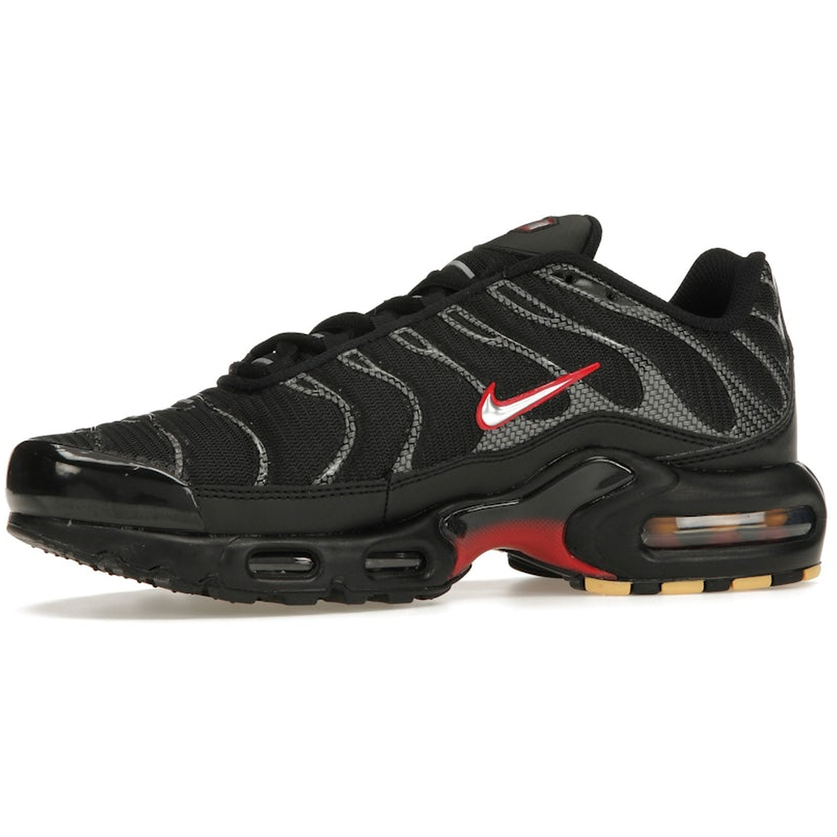 Miniatyrbild av Nike Air Max Plus Black Red Metallic Silver 3