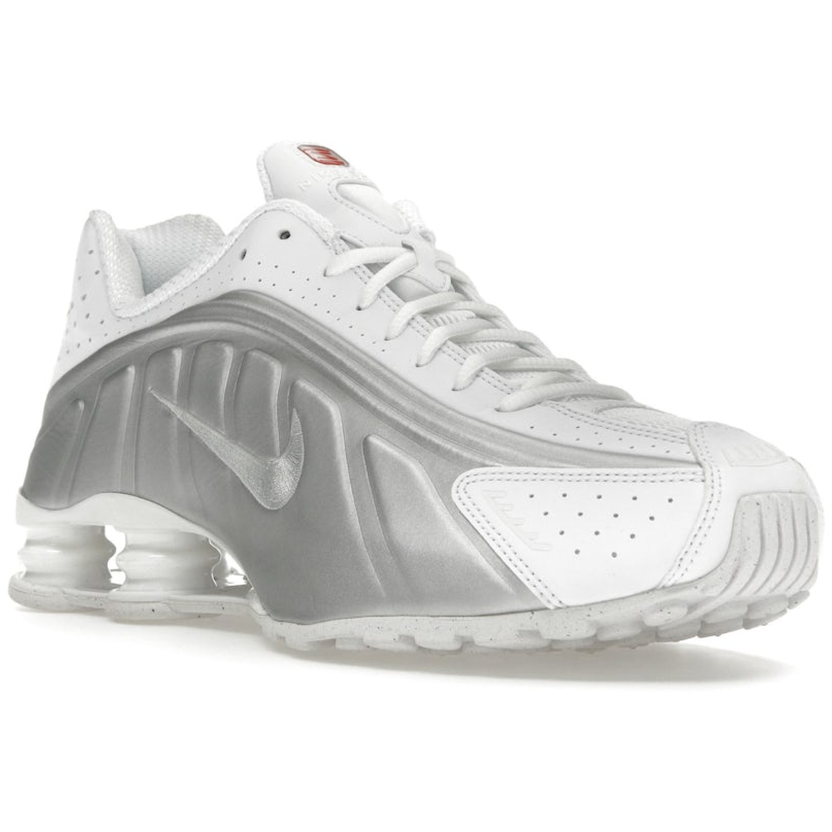 Miniatyrbild av Nike Shox R4 White Bright Crimson Metallic Silver 2
