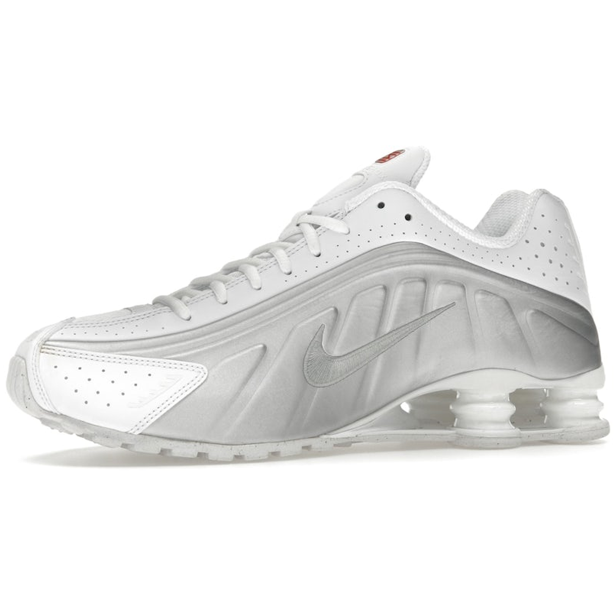 Miniatyrbild av Nike Shox R4 White Bright Crimson Metallic Silver 3