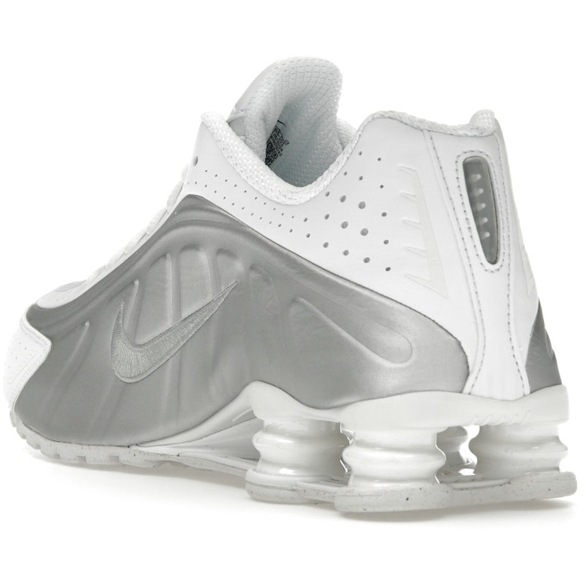 Miniatyrbild av Nike Shox R4 White Bright Crimson Metallic Silver 4