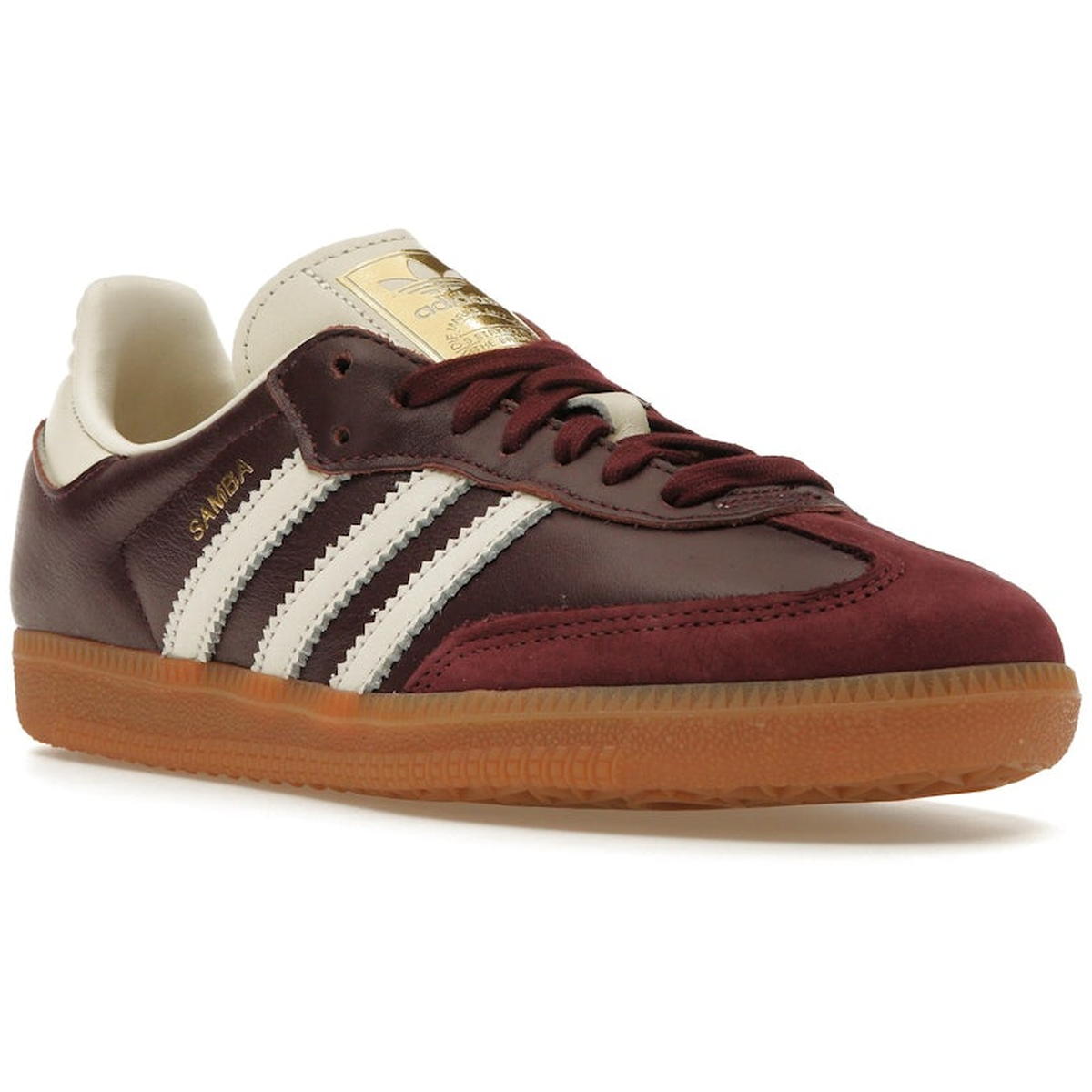 Miniatyrbild av Adidas Samba Maroon Metallic Gold 2